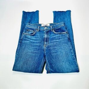 Reformation jeans Straight leg jeans High rise jeans distressed women Size 26